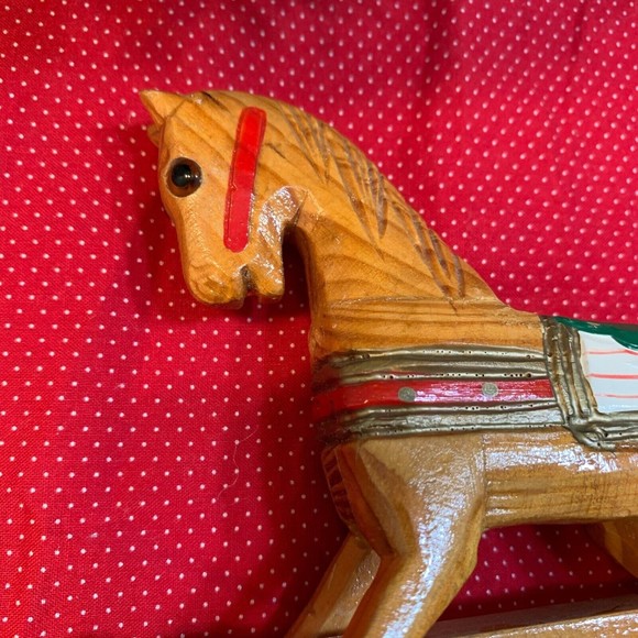 Wood Toy Rocking Horse Christmas Around the World House of Lloyd - Picture 8 of 11